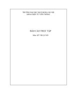 Báo cáo thực tập môn Kỹ thuật số docx