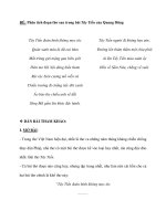 ĐỀ: Phân tích đoạn thơ sau trong bài Tây Tiến của Quang Dũng docx