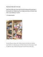 Sắp xếp lại tủ bếp sạch sẽ tinh tươm docx