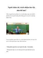 Người chăm chỉ, trách nhiệm tìm việc như thế nào? pot