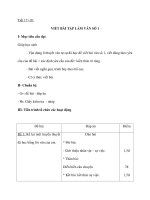 Tiết 17+18: VIẾT BÀI TẬP LÀM VĂN SỐ 1 potx