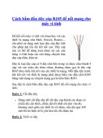 Cách bấm đầu dây cáp RJ45 để nối mạng cho máy vi tính pptx