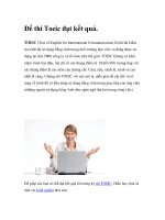Để thi Toeic đạt kết quả doc