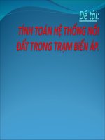 Đề tài: Tính toán hệ thống nối đất trong trạm biến áp pot