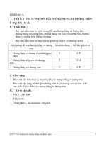 TIẾT 5: VỊ TRÍ TƯƠNG ĐỐI CỦA ĐƯỜNG THẲNG VÀ ĐƯỜNG TRÒN potx