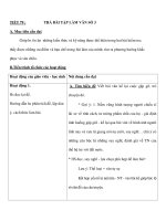 TIẾT 79 : TRẢ BÀI TẬP LÀM VĂN SỐ 3 pptx