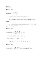 Đề thi tốt nghiệp THPT môn toán_Đề số 112 pdf