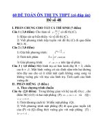60 ĐỀ TOÁN ÔN THI TN THPT (có đáp án) Đề số 48 ppt