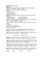 ĐỀ KIỂM TRA 1 TIẾT HÓA HỌC KỲ II ppt