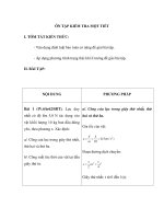 ÔN TẬP KIỂM TRA MỘT TIẾT ppt