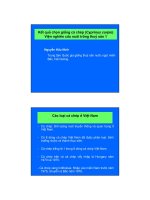 Báo cáo nghiên cứu nông nghiệp 