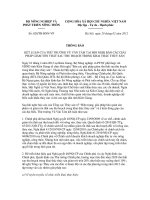 Thông báo số 828/TB-BNN-VP potx