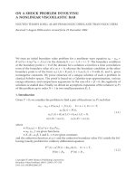 ON A SHOCK PROBLEM INVOLVING A NONLINEAR VISCOELASTIC BAR NGUYEN THANH LONG, ALAIN PHAM NGOC DINH, ppt