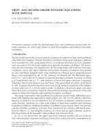 FIRST- AND SECOND-ORDER DYNAMIC EQUATIONS WITH IMPULSE F. M. ATICI AND D. C. BILES Received 3 pdf