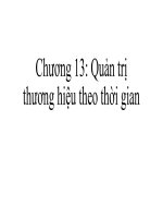 Tài liệu quản trị thương hiệu  phần 13 quản trị thương hiệu theo thời gian