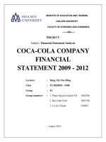 Coca-Cola Company Financial Statement 2009-2012