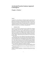 An Iterated Function Systems Approach to Emergence