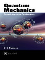 Quantum Mechanics Foundations and Applications
