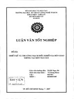 Thiết kế và thi công mạch điều khiển xa đèn giao thông tại 1 ngã sáu