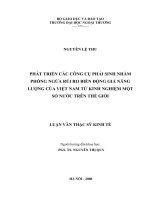 Phát triển các công cụ phái sinh nhằm phòng ngừa rủi ro biến động giá năng lượng của Việt Nam từ kinh nghiệm một số nước trên thế giới