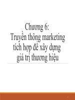 tài liệu quản trị thương hiệu - phần 6 truyền thông marketing tích hợp để xây dựng giá trị thương hiệu