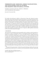 THERMODYNAMIC MODELING, ENERGY EQUIPARTITION, AND NONCONSERVATION OF ENTROPY FOR DISCRETE-TIME pptx