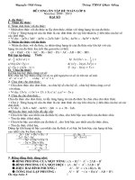 ÔN TẬP HÈ TOÁN LỚP 8