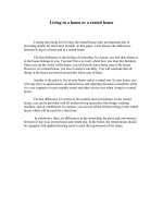 Living in a house or a rented house pptx