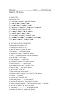 khảo sát chất lượng HSG Tiếng Anh 6 doc