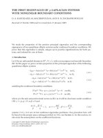THE FIRST EIGENVALUE OF p-LAPLACIAN SYSTEMS WITH NONLINEAR BOUNDARY CONDITIONS D. A. KANDILAKIS, M. pptx