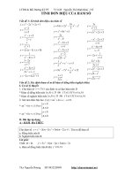 Tính đơn điệu của hàm số