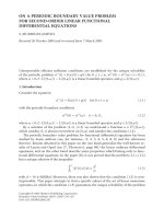 ON A PERIODIC BOUNDARY VALUE PROBLEM FOR SECOND-ORDER LINEAR FUNCTIONAL DIFFERENTIAL EQUATIONS S. pptx