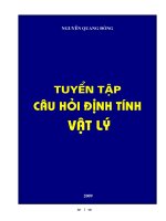 tuyển tập câu hỏi định tính vật lý