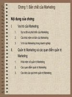 Ban chat cua Marketing pot