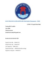 quản lý chất lượng tại việt nam