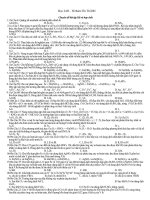 Sắt trong các đề thi đại hoc