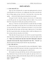 Khảo sát mô hình du lịch sinh thái ở khu du lịch Bình Quới 1 nhằm đề xuất phát triển du lịch bền vững cho khu du lịch sinh thái Lâm Viên Cần Giờ thành phố Hồ Chí Minh