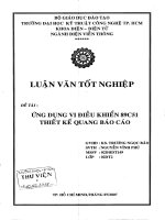 Ứng dụng vi điều khiển 89C51 thiết kế quang báo