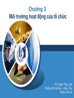 Chương 3 Môi trường hoạt động của tổ chức