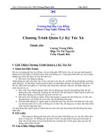 Tiểu luận Chương Trình Quản Lý Ký Túc Xá Trường Đại Học Lạc Hồng