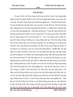 Giải pháp xử lý các mâu thuẫn giữa tăng trưởng kinh tế và bảo vệ môi trường trong quá trình công nghiệp hóa – hiện đại hóa của việt nam hiện nay trên cơ sở phép biện chứng về mâu thuẫn