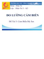 Đo lường cảm biến và các vẫn đề liên quan