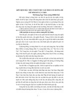 KIÊN ĐỊNH MỤC TIÊU CNXH Ở VIỆT NAM THEO CON ĐƯỜNG HỒ CHÍ MINH ĐÃ LỰA CHỌN