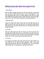 Những công việc dành cho người ít nói .......