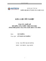 Tính toán, thiết kế hệ thống xử lý nước thải sinh hoạt thành phố Quảng Ngãi công suất 3000m3 ngày.đêm