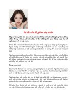 Bỏ tật xấu để giảm nếp nhăn