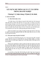 tiểu luận   xây dựng hệ thống quản lý tài chính trong doanh nghiệp