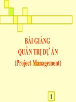 Bài giảng quản trị dự án (project management)