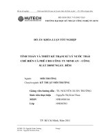 Tính toán và thiết kế trạm xử lý nước thải chế biến cà phê Công ty Minh An với công suất 200m3 ngày.đêm