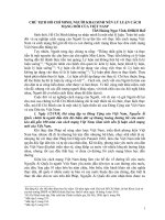 CHỦ TỊCH HỒ CHÍ MINH NGƯỜI KHAI SINH NỀN LÝ LUẬN CÁCH MẠNG MỚI CỦA VIỆT NAM